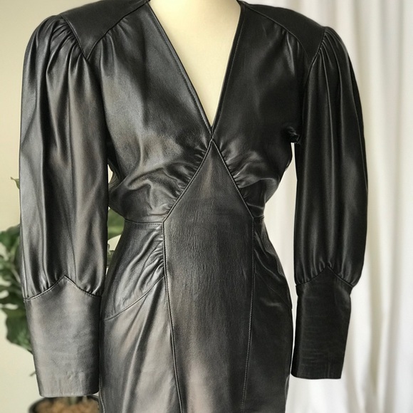 VTG Michael Hoban For North Beach Leather Dress - Picture 2 of 14